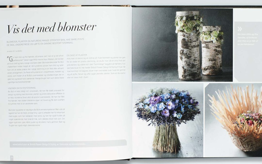Bo Büll Flower Design i bogen "50 brillante idéer til bedre firmaarrangementer & fester".